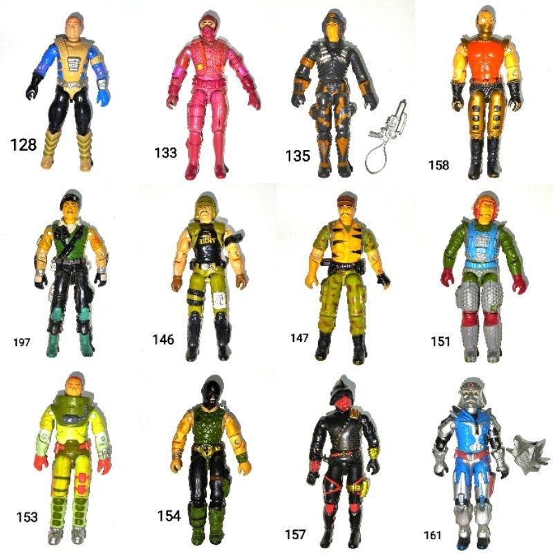 Bonecos Comandos em Ação Gijoe Estrela, valor unitário