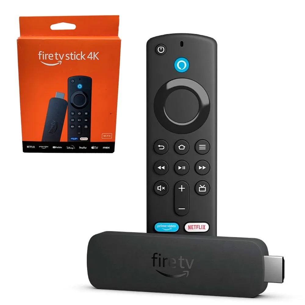 Fire TV Stick 4K Ultra HD Alexa WIFI 6 2gb ram 8gb Memoria 3 Geração ...