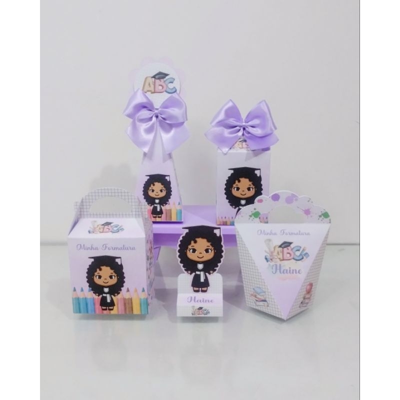 Kit Personalizado Lembrancinhas Para Festa Formatura Abc Lil S Pegue E