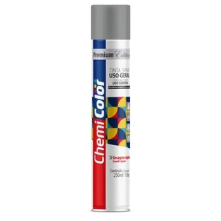 Tinta Spray Uso Geral Cor Alumínio Para Rodas Chemicolor 250ml