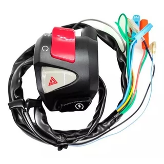 Punho Partida Interruptor Start Stop CB500 Com Pisca Alerta Para Cg 160 em Oferta na Shopee