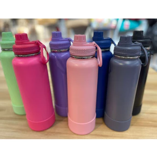 Garrafa Térmica Esportiva Aço Inoxidável Com proteção de Silicone 500ml/600ml/800ml/1000ml/1200ml