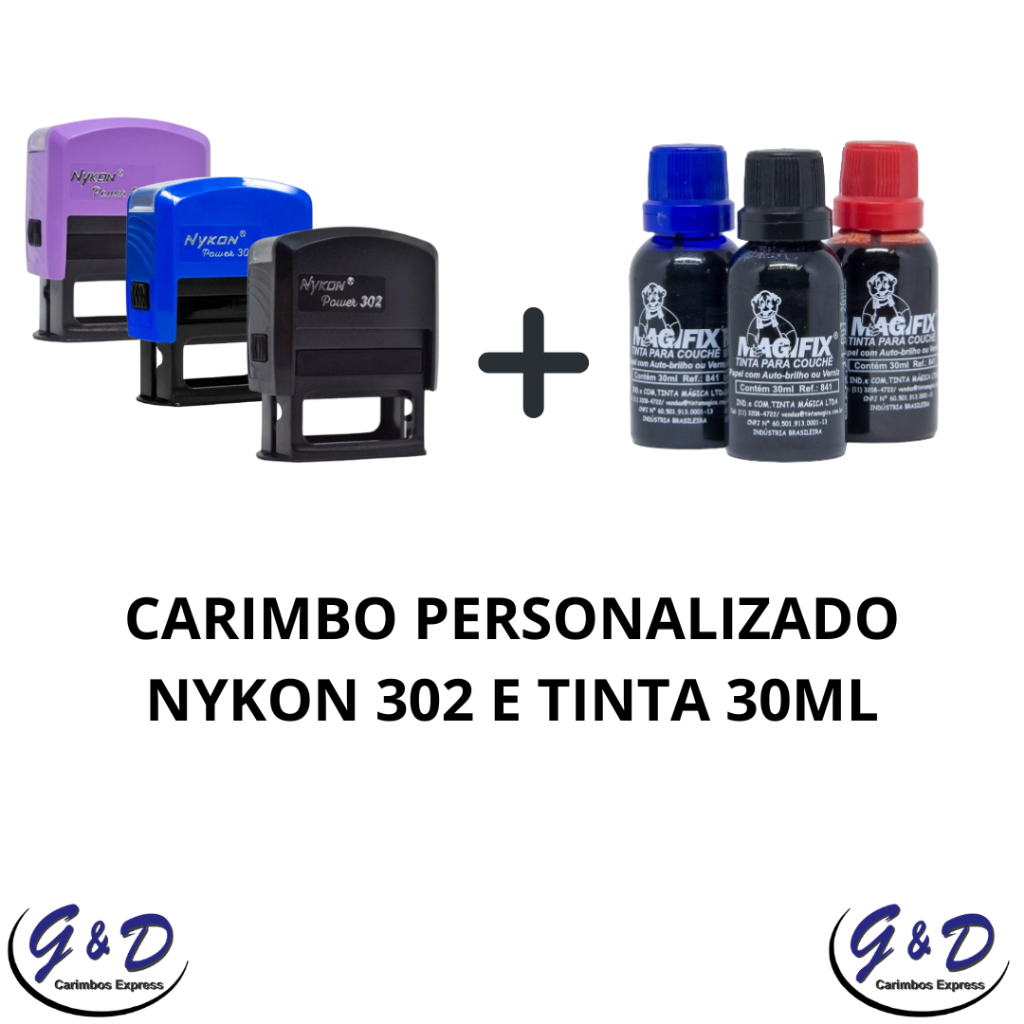 Carimbo Personalizado Autom Tico Nykon Tinta Ml X Shopee Brasil