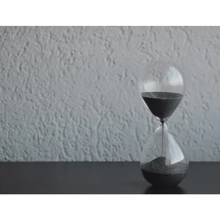 Ampulheta Vidro Temporizador 30min Decorativo 20cm