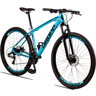 Bicicleta Aro 29 Dropp SW 24 Vel Câmbio Shimano Quadro Alumínio MTB