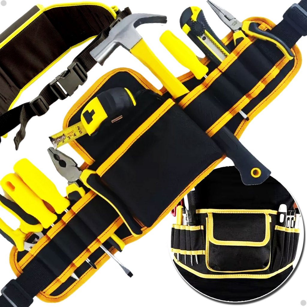 Cinto Cinturão Bolsa Ferramentas Multiuso Eletricista Carpinteiro Marceneiro impermeável