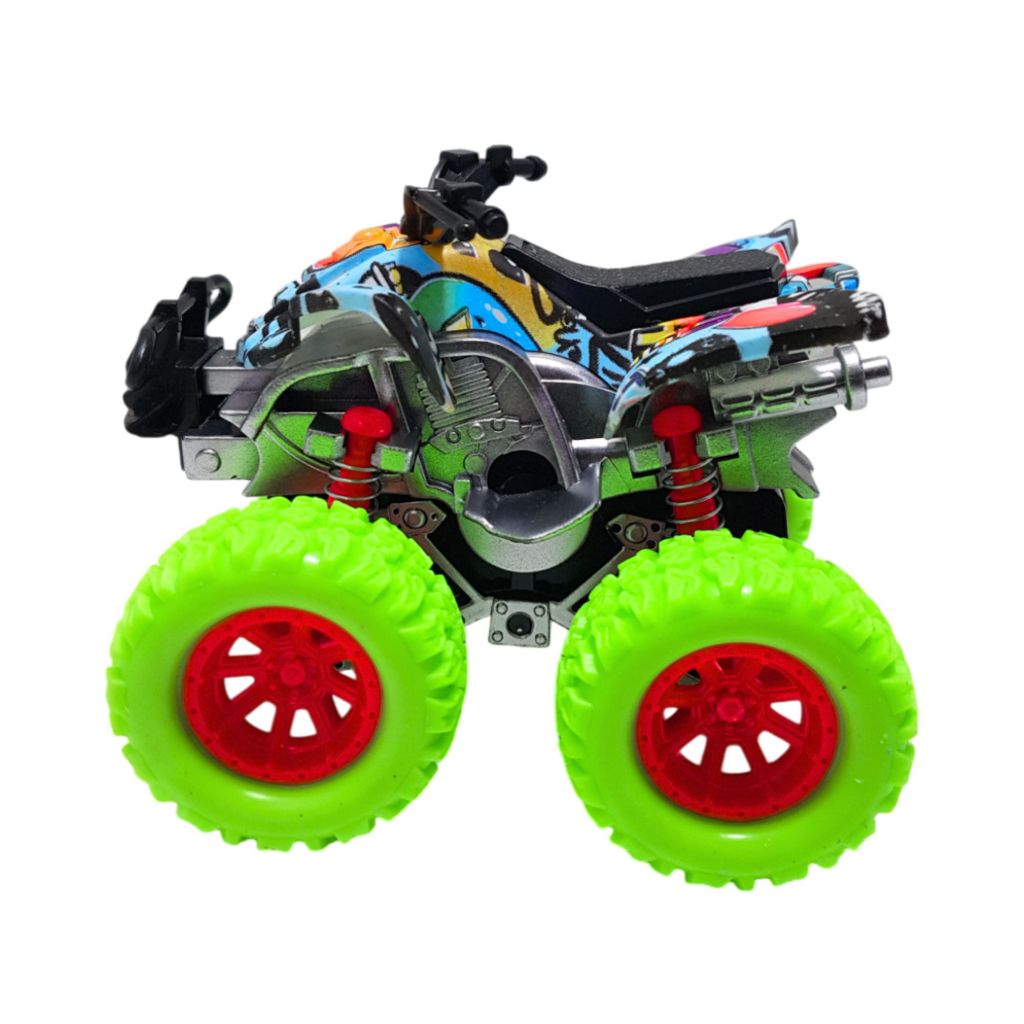 Carrinho/Moto Quadrículo Big Monster Truck Amortecedor Fricção 4x4