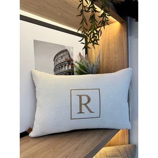 Almofada Rineira 50x30 Bordada Personalizada com Enchimento