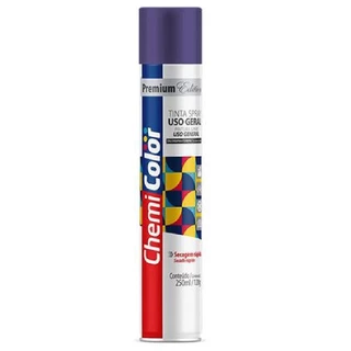 Tinta Spray Uso Geral Violeta Escuro 250ml Chemicolor