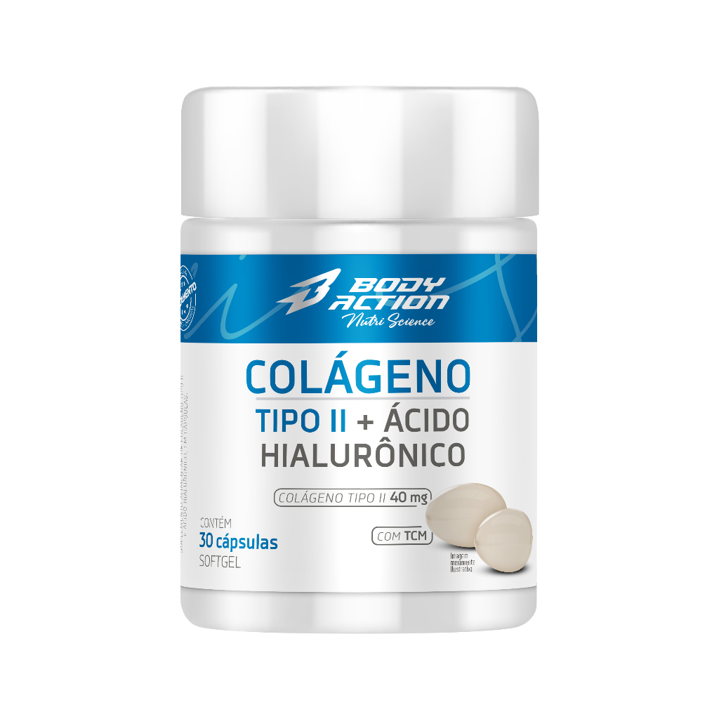Colágeno Tipo 2 Com Ácido Hialurônico - 30 Cápsulas Bodyaction | Shopee ...