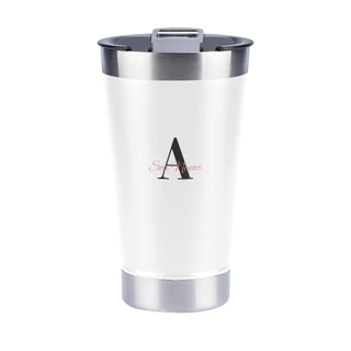Copo Térmico 473ml Personalizado Com Inicial e Nome [C-028]