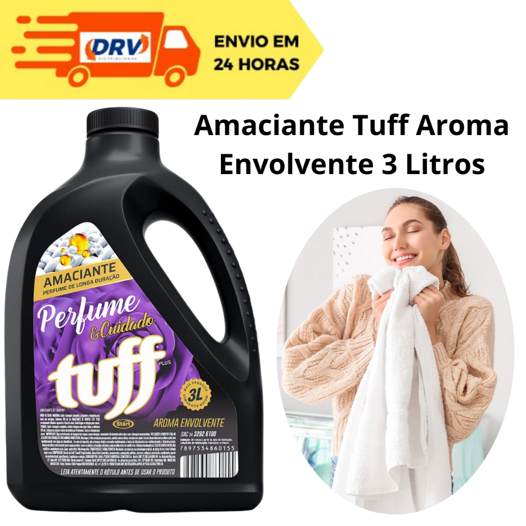 Amaciante Tuff Aroma Envolvente 3 Litros Amaciante De Roupas Tuff