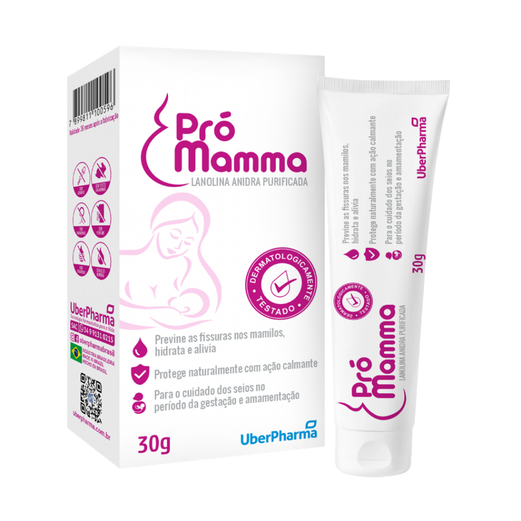 Pró Mamma - Pomada Para Seios Lanolina Anidra Purificada 30g | Shopee ...