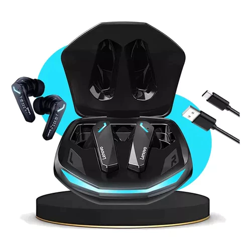 Fone de Ouvido Lenovo GM2 Pro sem Fio, Bluetooth 5.3, Alta Definição, Microfone, fone, gamer