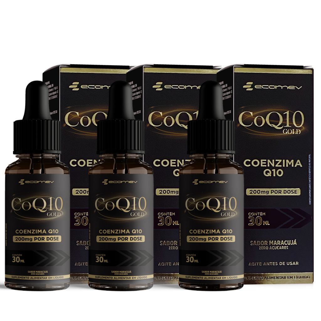 3Un Coenzima Q10 Em Gotas 200mg Formula Nano Tecnologia Sublingual