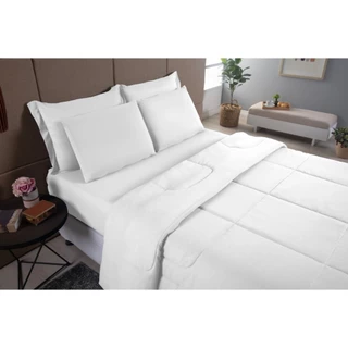 Edredom Micropercal 400 fios Queen Cores Dupla face em Oferta na Shopee