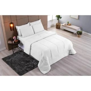 Edredom Casal Queen Micropercal 400 Fios Dupla Face e Cores Variadas em Oferta na Shopee