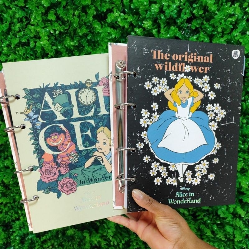 Caderno Argolado Fichário Colegial Alice no Pais das Maravilhas160 ...