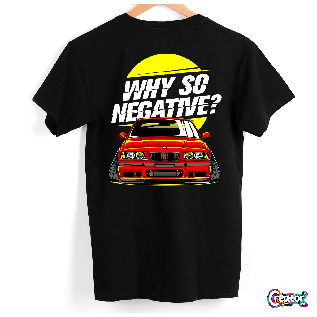 Camiseta BMW E36 Why so Negative? - Camisa Premium | Shopee Brasil