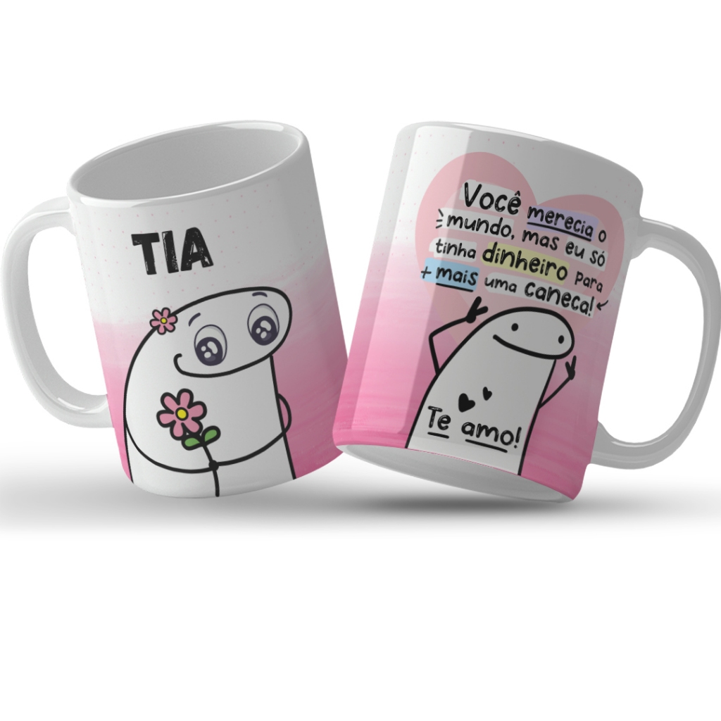 Caneca Para Tia Personalizada Flork Divertida Shopee Brasil