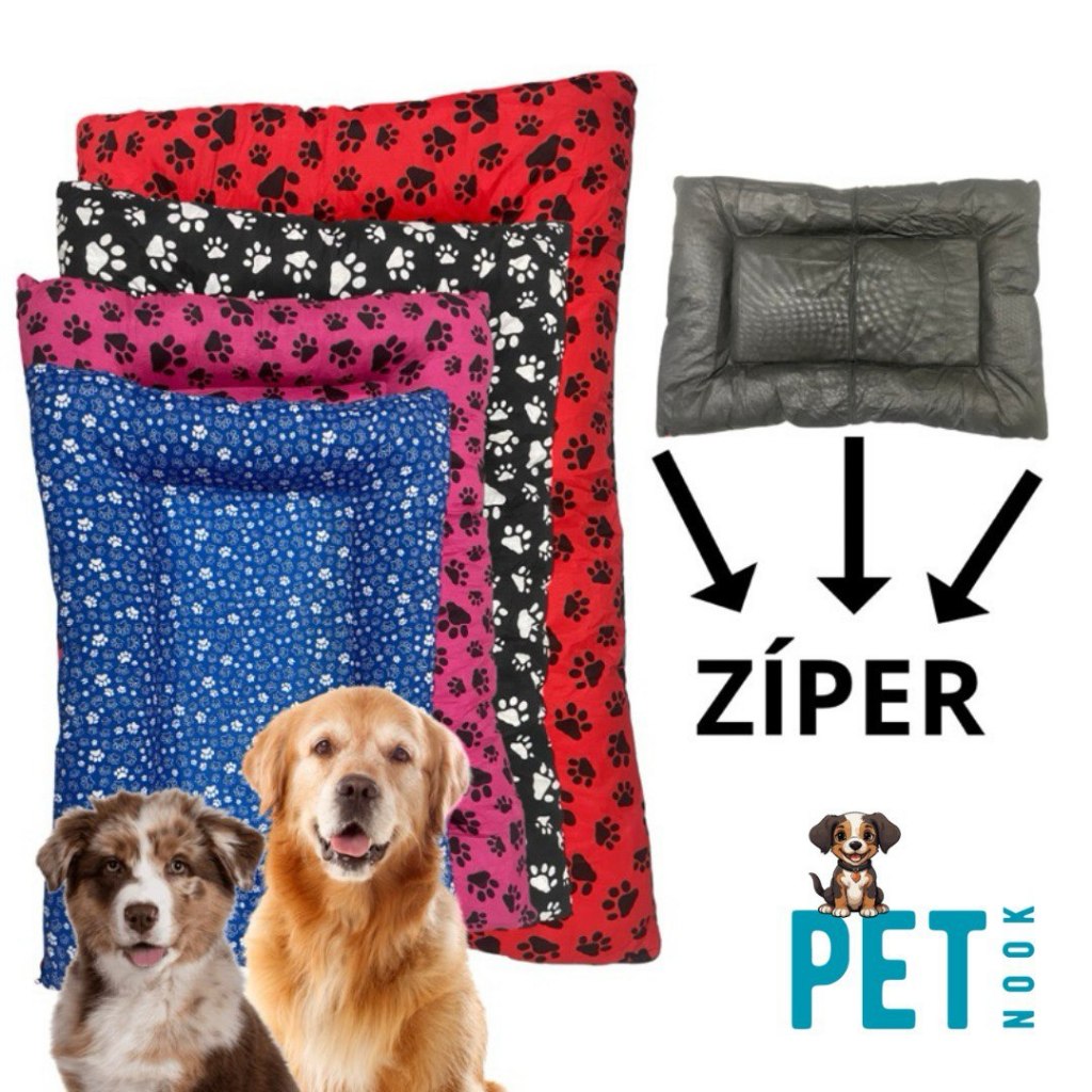 Cama Pet Grande Para Cães e Gatos Colchonete Pet 72x52 Zíper Fundo Emborrachado prova De VAZAMENTOS