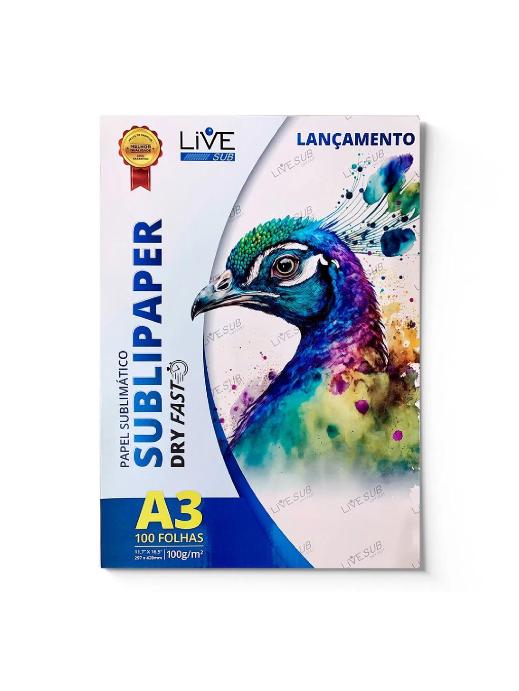 Papel Sublimatico A3 Livesub Sublipaper - Dry Fast Novidade | Shopee Brasil