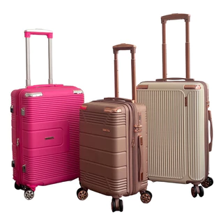 Mala De Viagem Bordo 10KG Nova Estilo Zíper Dupla Camada Anti-Roubo Rodas Duplas 360Grau em Oferta na Shopee