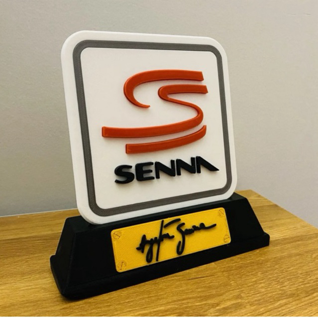 Placa Decorativa Ayrton Senna - 3D
