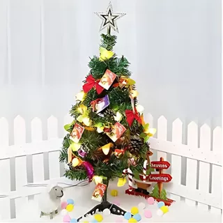 Pinheiro de Natal Mini Arvore de Natal Pinheiro de Mesa Decoração Casa Escritório PVC Verde