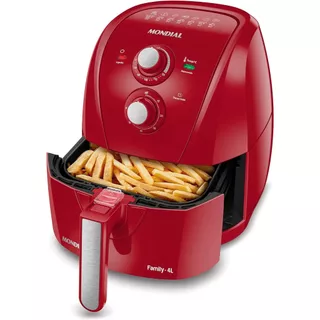 Fritadeira Elétrica Sem Óleo Air Fryer Mondial 4L 1500W AFN-40-FR Vermelha