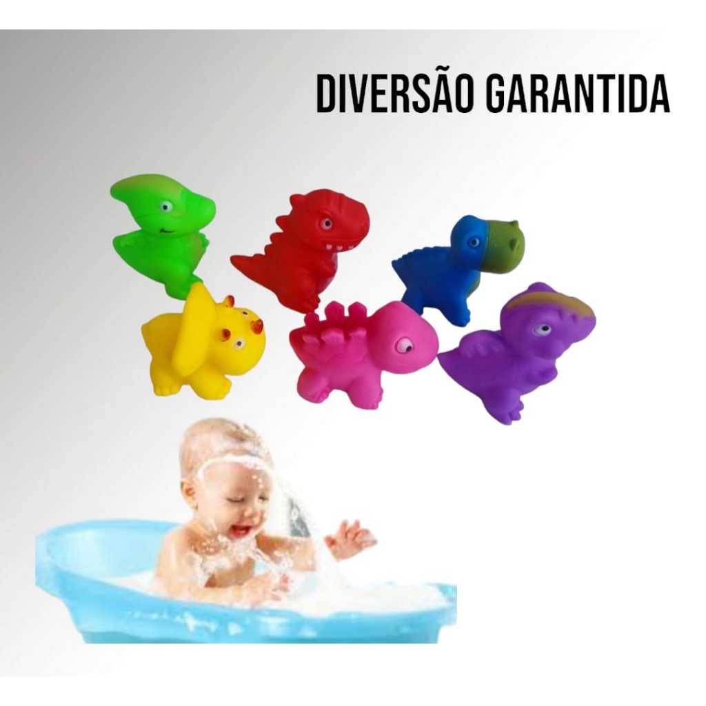 Kit 6 Bichinhos De Vinil Brinquedos Para Banho Do Bebe | Shopee Brasil