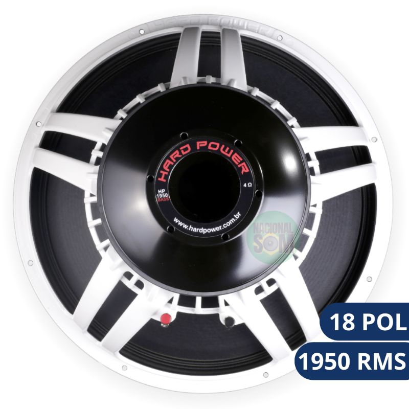 Alto falante 18 pol. Hard Power HP 1950 de 1950RMS 4 ohms | Shopee