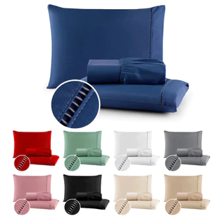 Jogo de Lençol 3 Peças Cama Queen King Percal Ponto Palito 400 Fios em Oferta na Shopee