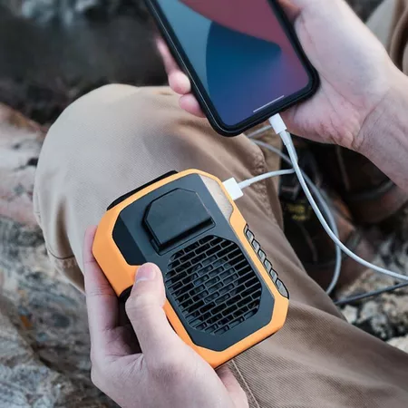 Carregador Portátil Inteligente 6000mAh – Power Bank 2 em 1 com Ventilador Leve e Prático para o Dia a Dia