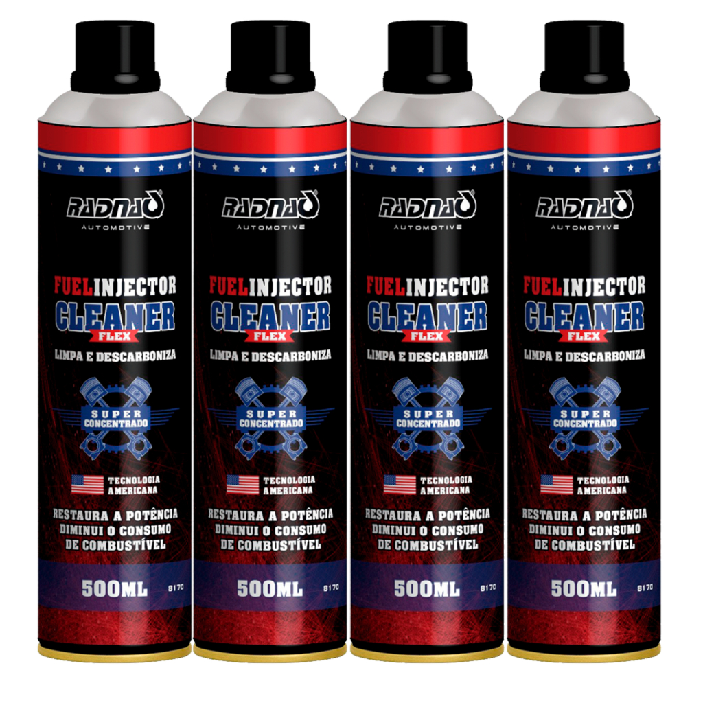 Kit 4 Fuel Injector - Aditivo Para Limpeza De Bico Injetor Flex Radnaq ...