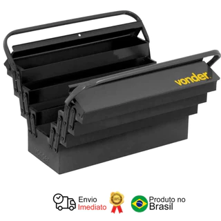 Caixa Metálica Sanfonada 7 Gavetas 50x19x24cm Vonder