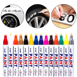 Caneta Paint Original Reparadora Pintura Automotiva Permanente Não Sai Na Água Tira Riscos Carro Moto Retoque de Placa em Oferta na Shopee