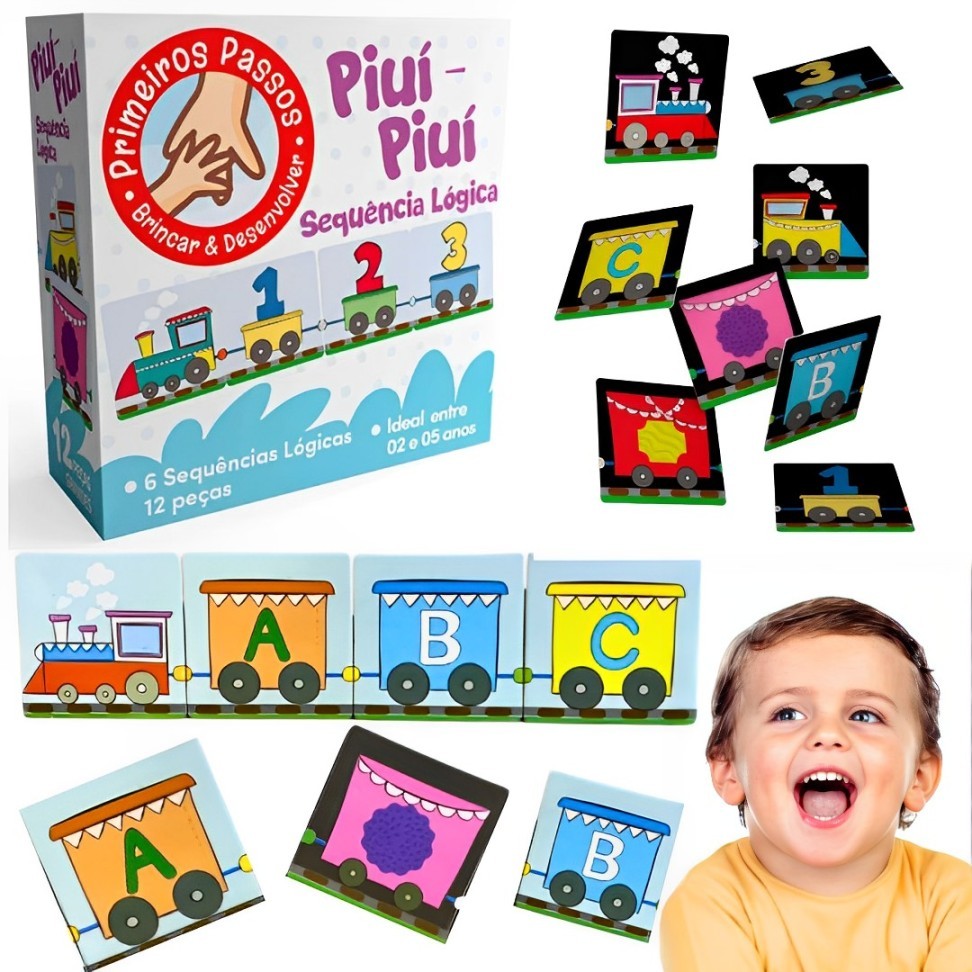 Jogo Educativo Para Crianças De 2 Anos Com 6 Sequência Lógica Para O ...