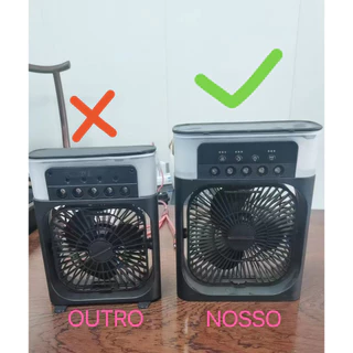 Ventilador Refrigerador De Ar Condicionado Umidificador Portátil Com Led Reservatório De Água TIPO C Usb--Cor Aleatório em Oferta na Shopee