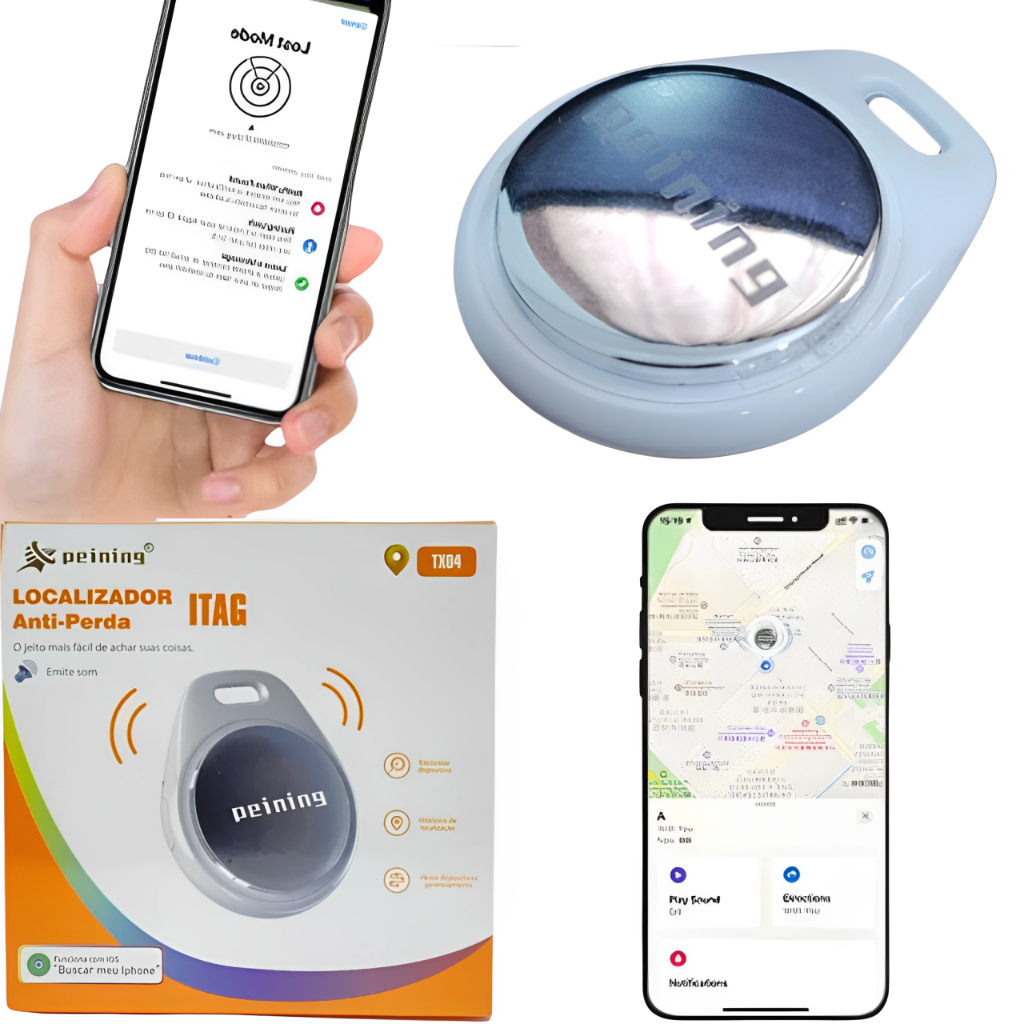 Rastreador para Iphone Tag Localizador Mala Pet Carro Moto Apple IOS ...