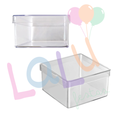 Kit 10/20/30/40/50/100 Caixinha Acrílica 7x7 cm - Festas - Lembrancinhas