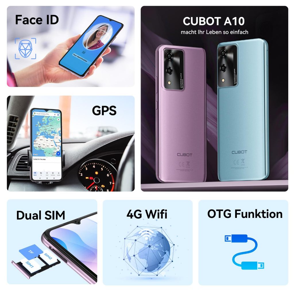 Cubot-A10-Smartphone Android14 -12GBRAM - 128GBROM - 5100mAh