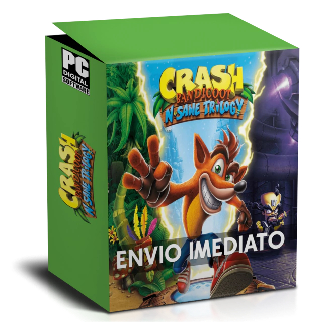 CRASH BANDICOOT N. SANE (TRILOGY) - PC Windows | Shopee Brasil