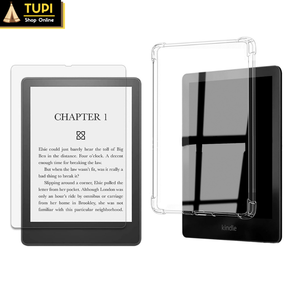 Capa Transparente Kindle Paperwhite 12/2024 + Película Protetora