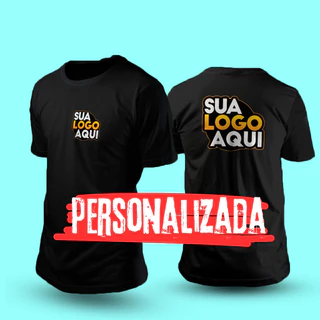 Camiseta Premium Personalizada Com Sua Logo ou Arte