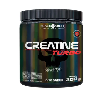 Creatina Turbo 300g - Black Skull em Oferta na Shopee
