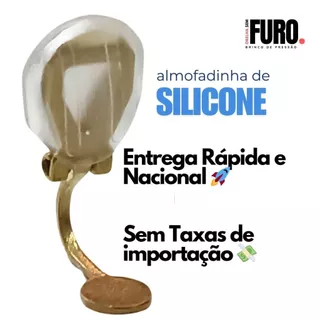 2 PCS de Almofadinha de Silicone para Brinco de Pressão – Conforto Extra | Orelha Sem Furo
