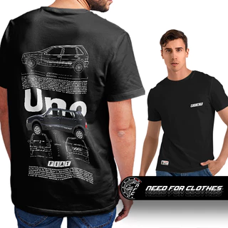 Camiseta Fiat Uno Way Cinza, Compacto Aventureiro, Design Robusto, Algodão