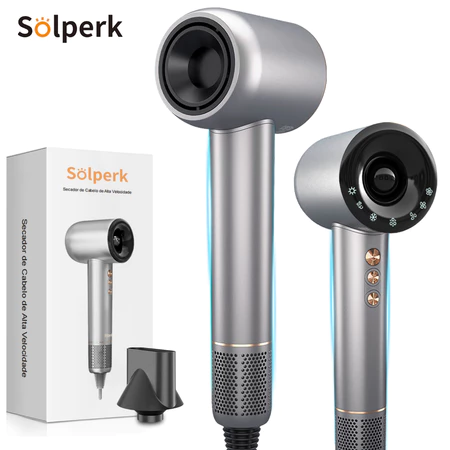 Secador de Cabelo profissional 110V 1500W – com Secagem Rápida Alta Velocidade 120000 RPM