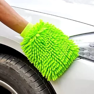 Luvas Multiuso Microfibra Chenille Premium Lavagem Automotiva Carro Moto Caminhão 25x14x2.5Cm Verde Útil em Oferta na Shopee